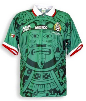 Mexico 1998 Home Men Soccer Retro Jersey