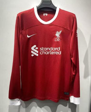 Customized 23/24 Liverpool Home Long Sleeve Jersey