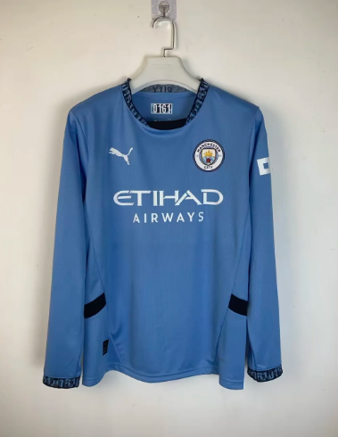 24/25 Manchester City LongSleeve Home Jersey