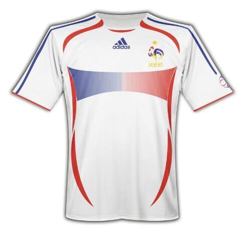 06 France Away Retro Jersey