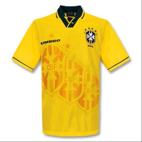 Customized 93/94 Brazil Home Jersey