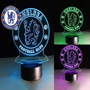 23/24 Chelsea 3D Night Light Football Club 7 Color Change LED Table Lamp