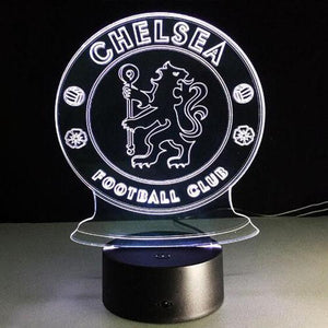 23/24 Chelsea 3D Night Light Football Club 7 Color Change LED Table Lamp