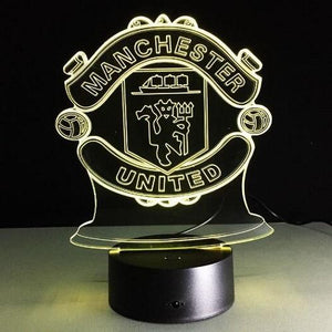 23/24 Manchester United 3D Night Light Football Club 7 Color Change LED Table Lamp