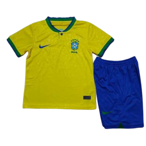 Brazil World Cup 2022 Home Kids Kit
