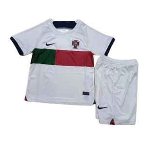 Customized Portugal World Cup 2022 Away Kids Kit