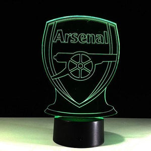 23/24 Arsenal 3D Night Light Football Club 7 Color Change LED Table Lamp